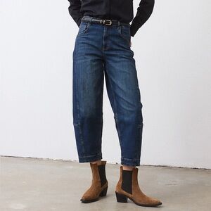 RUTI THE ULTIMATE BARREL LEG JEANS 2.0 INDIGO 28 NEW NWT